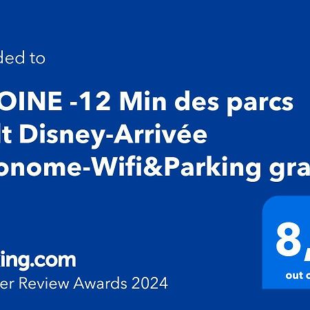 Pivoine -12 Min Des Parcs Walt Disney-Arrivee Autonome-Wifi&Parking Gratuit Montévrain Esterno foto