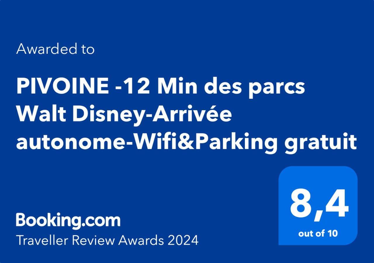 Pivoine -12 Min Des Parcs Walt Disney-Arrivee Autonome-Wifi&Parking Gratuit Montévrain Esterno foto